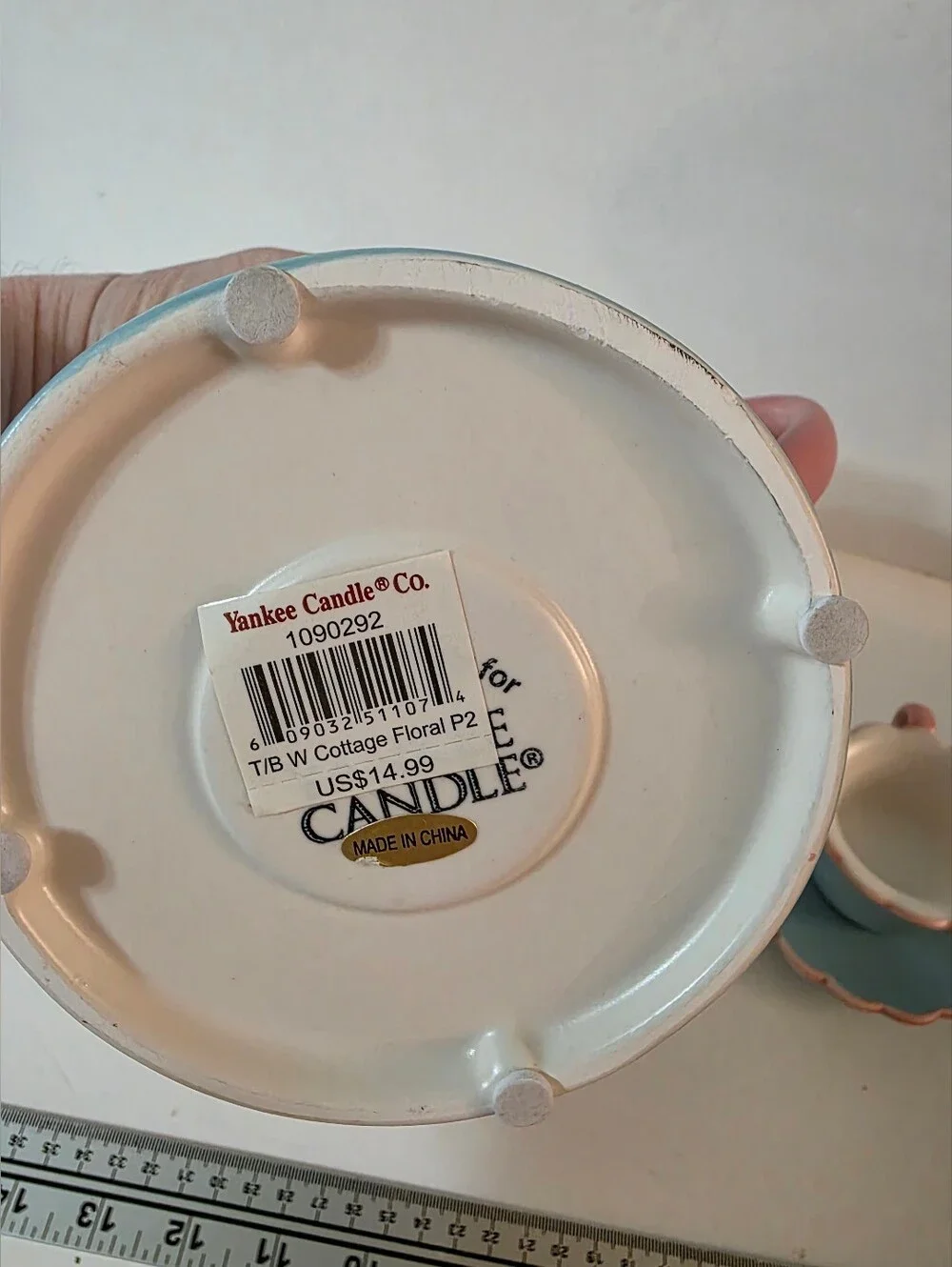 Yankee Candle Cottage Floral Wax Warmer Set 2003 Retired NWT